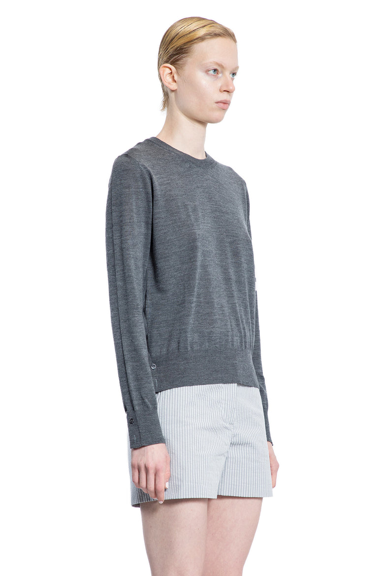 THOM BROWNE WOMAN GREY KNITWEAR