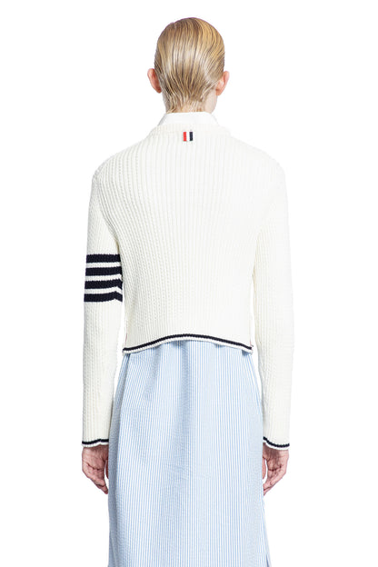 THOM BROWNE WOMAN WHITE KNITWEAR