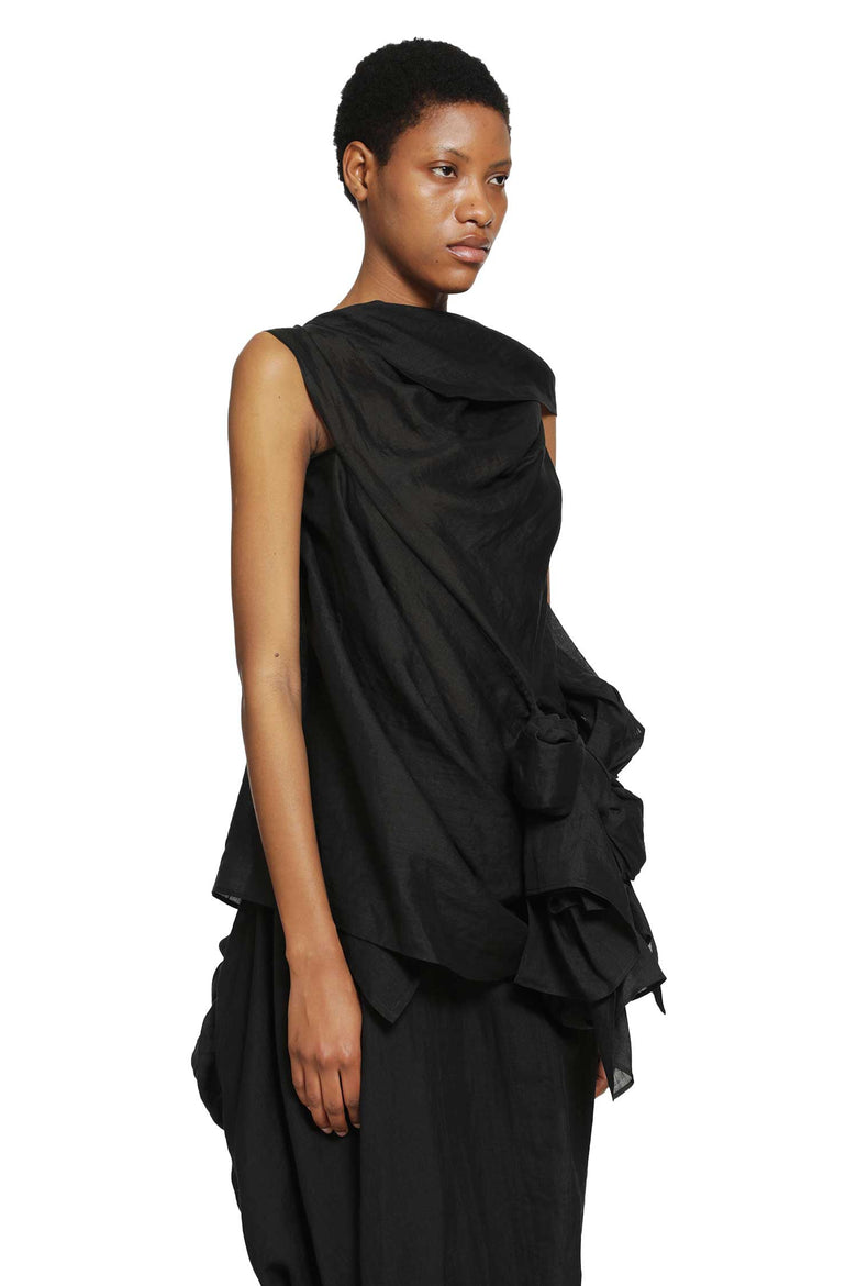 
              YOHJI YAMAMOTO Twisted Detail Blouse woman
            