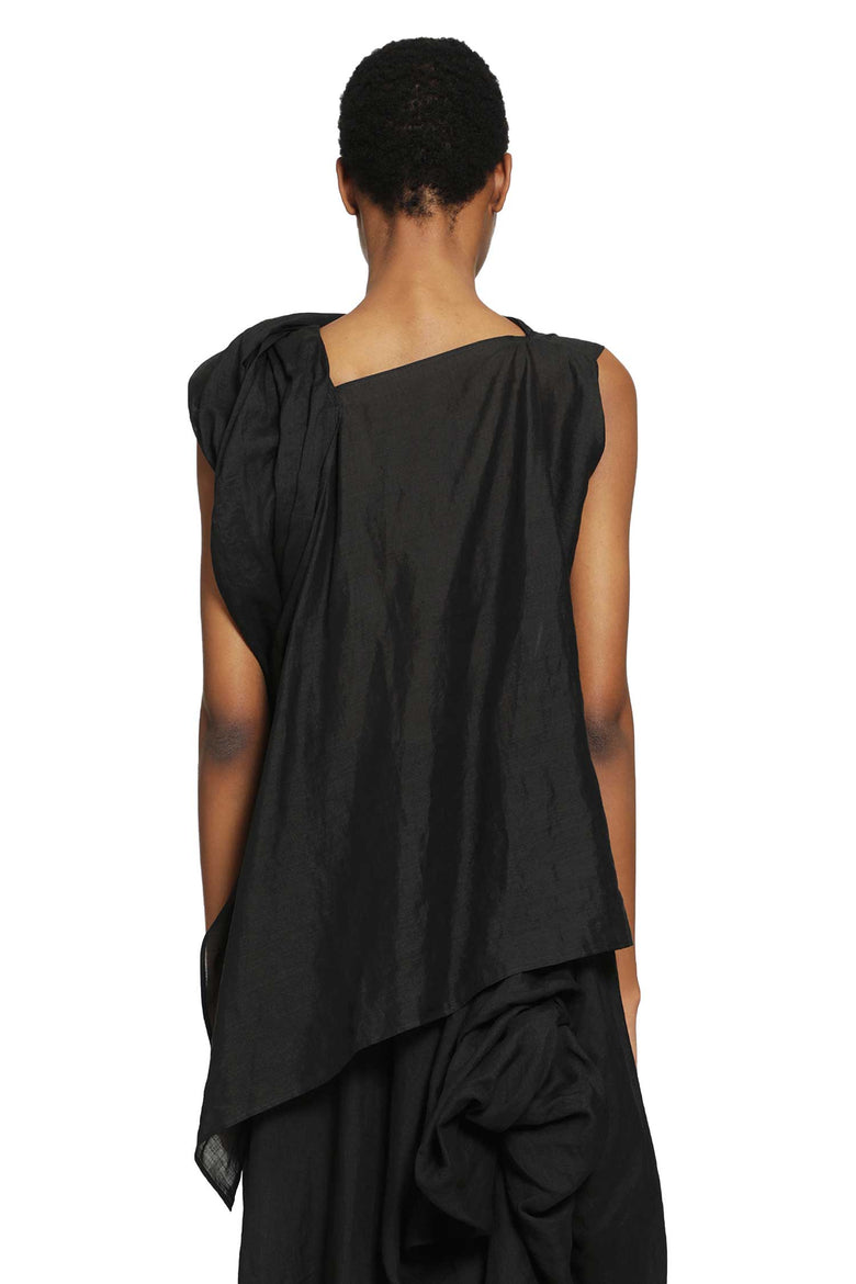 YOHJI YAMAMOTO Twisted Detail Blouse woman