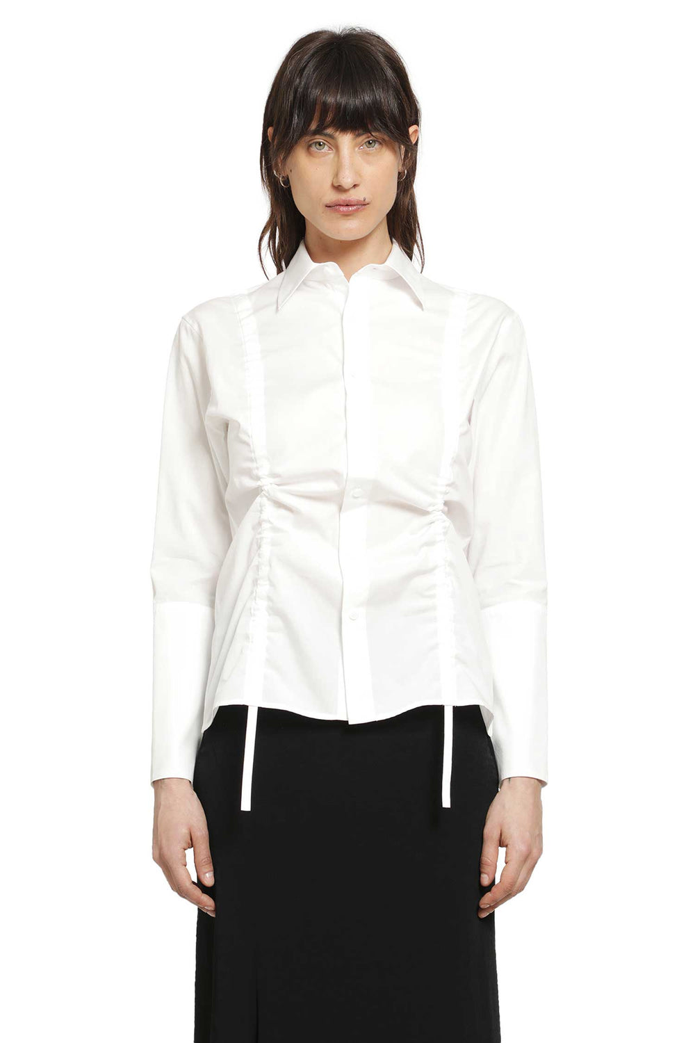 YOHJI YAMAMOTO Broad Gather Detail Shirt woman