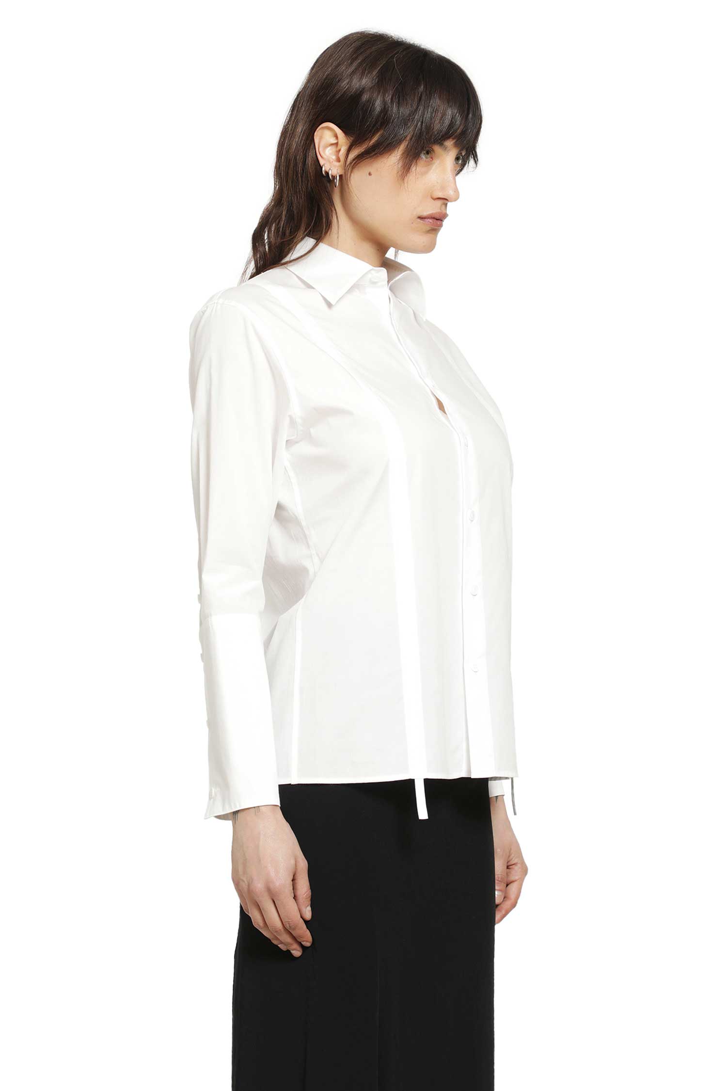 YOHJI YAMAMOTO Broad Gather Detail Shirt woman