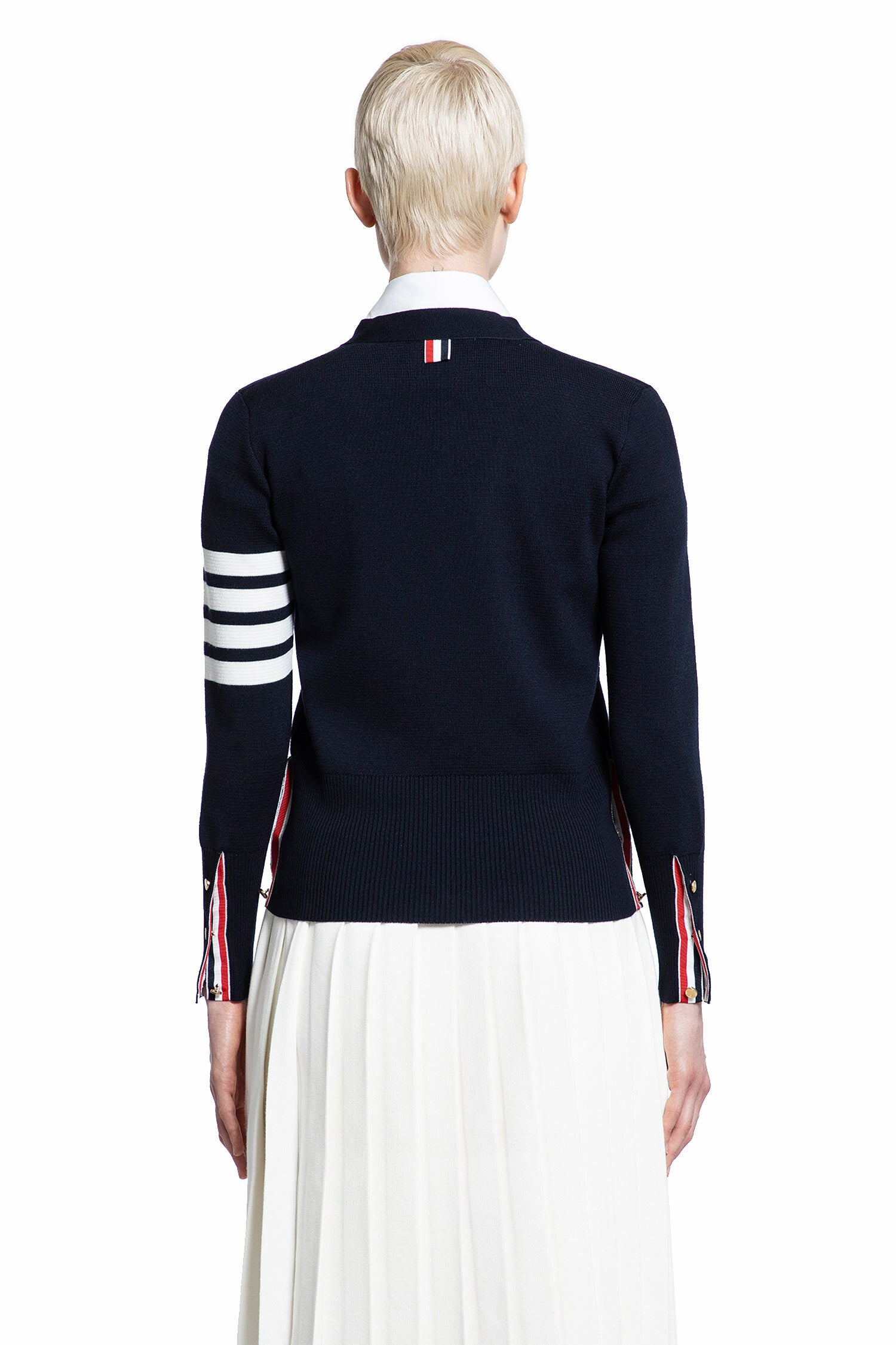 THOM BROWNE WOMAN BLUE KNITWEAR