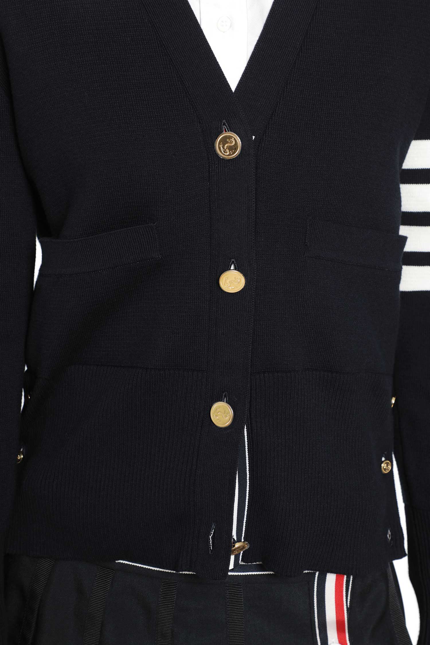Milano Classic 4-Bar V-Neck Cardigan