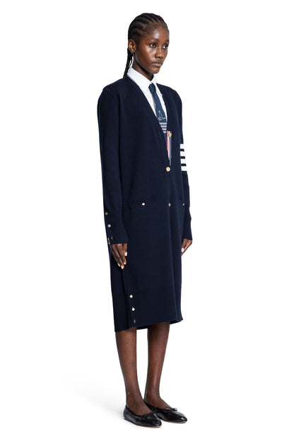 4-Bar Long Cardigan in Merino Wool