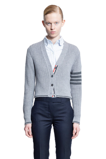 THOM BROWNE WOMAN GREY KNITWEAR