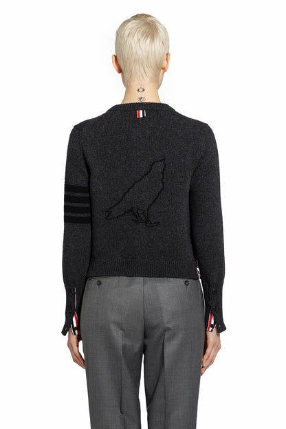 THOM BROWNE WOMAN GREY KNITWEAR