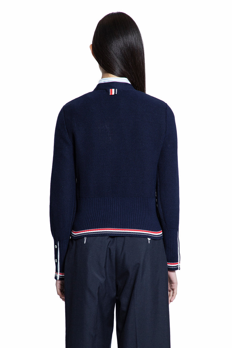 THOM BROWNE WOMAN BLUE KNITWEAR