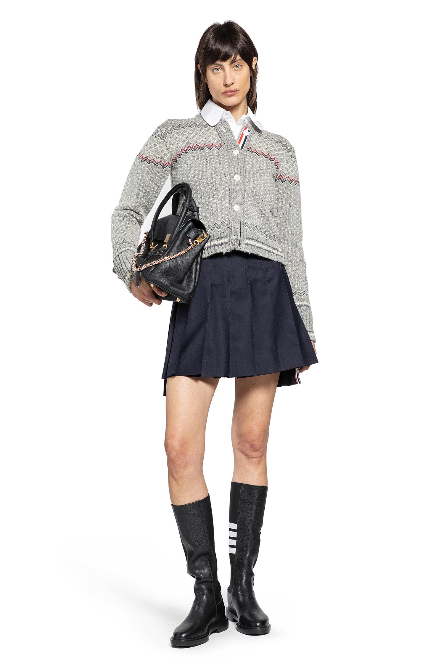 Fairisle Jersey Float Cardigan in Donegal