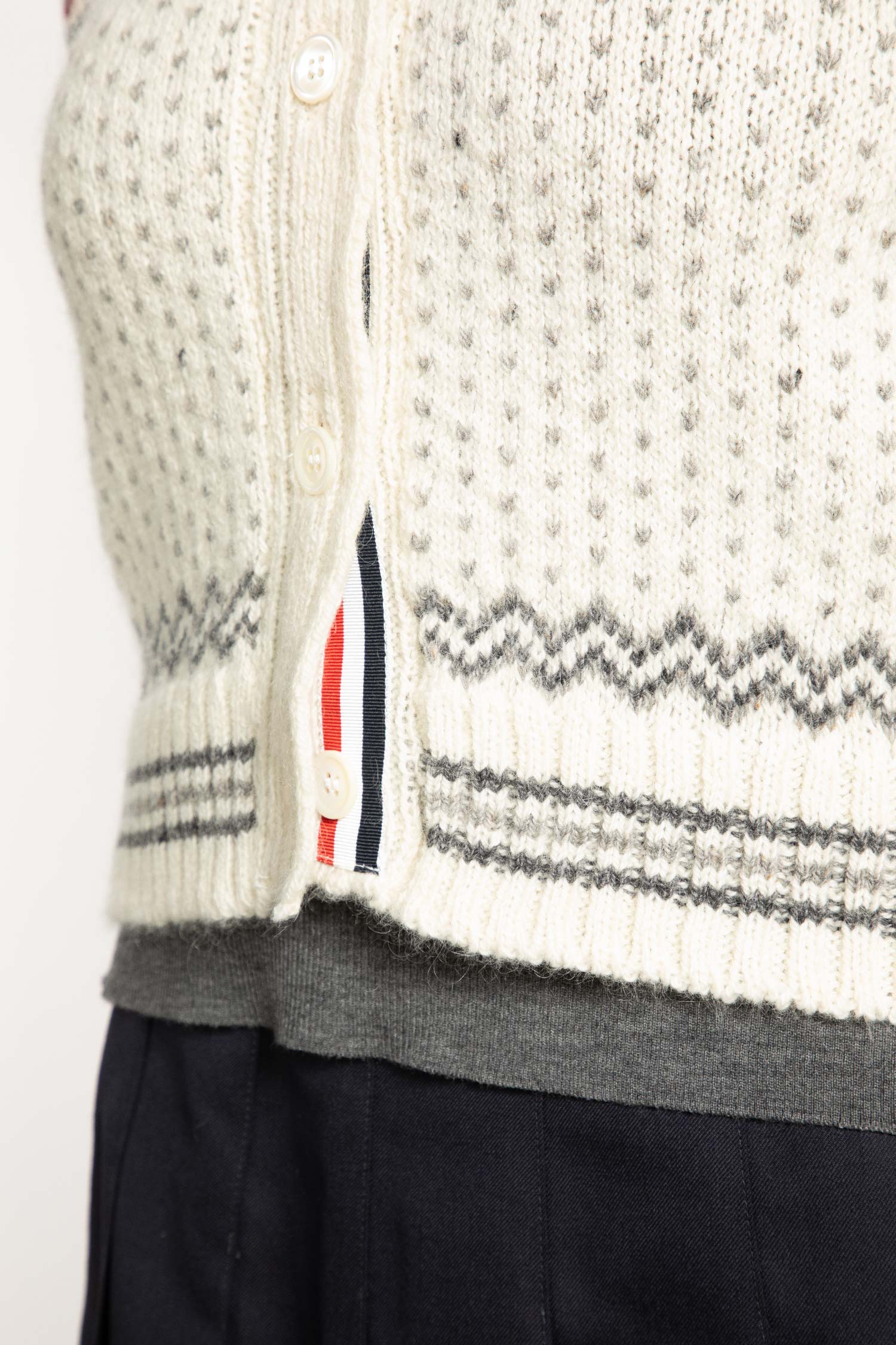 Fairisle Jersey Float Cardigan in Donegal