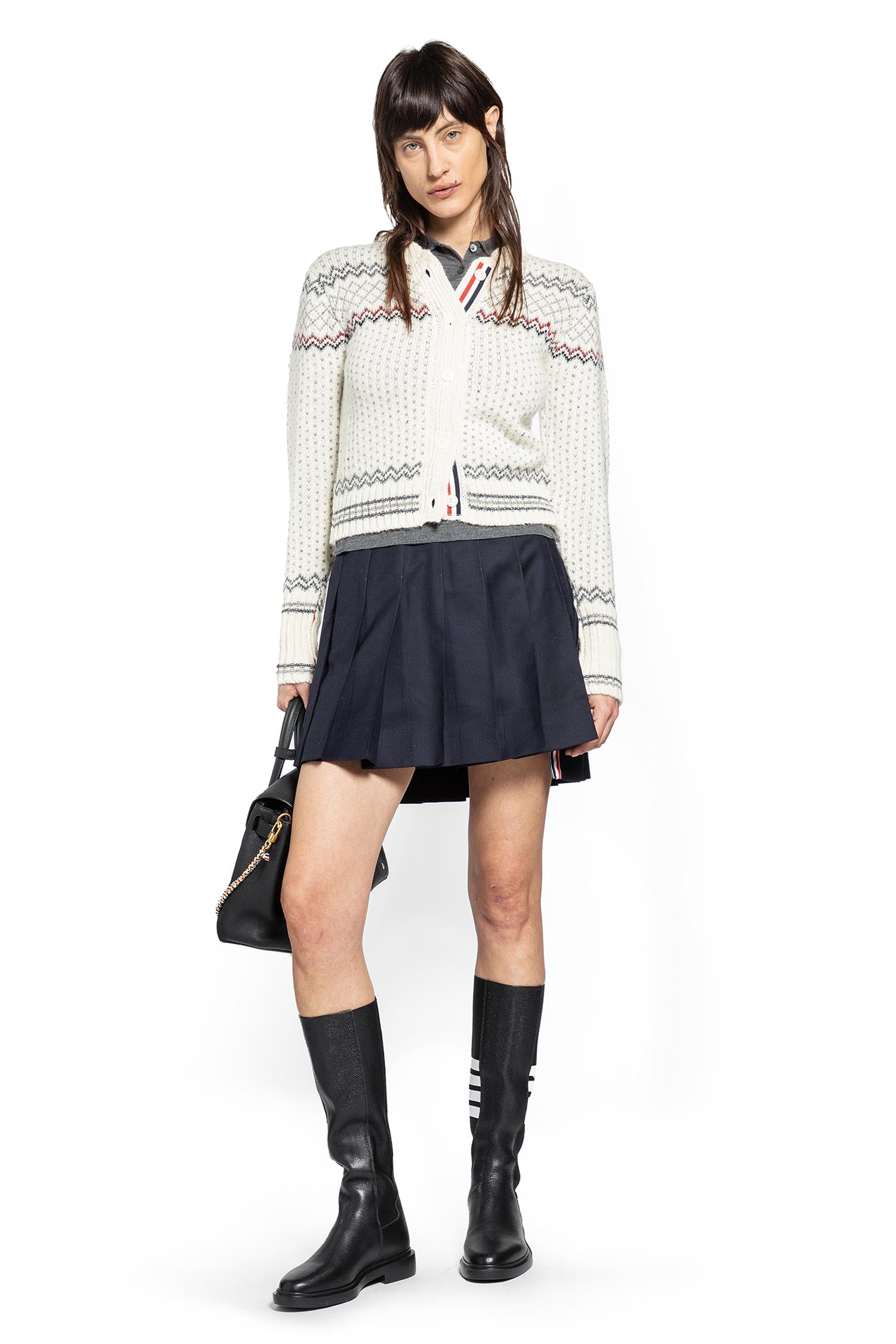 Fairisle Jersey Float Cardigan in Donegal