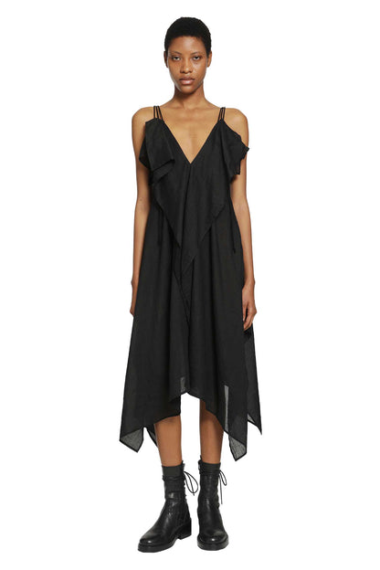 Ra Lawn Shoulder S Draped Dress