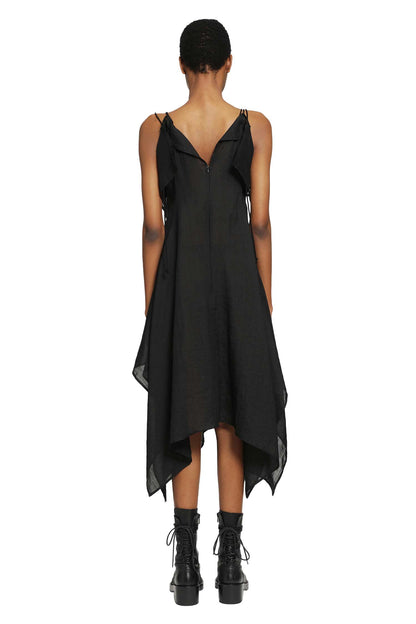 Ra Lawn Shoulder S Draped Dress