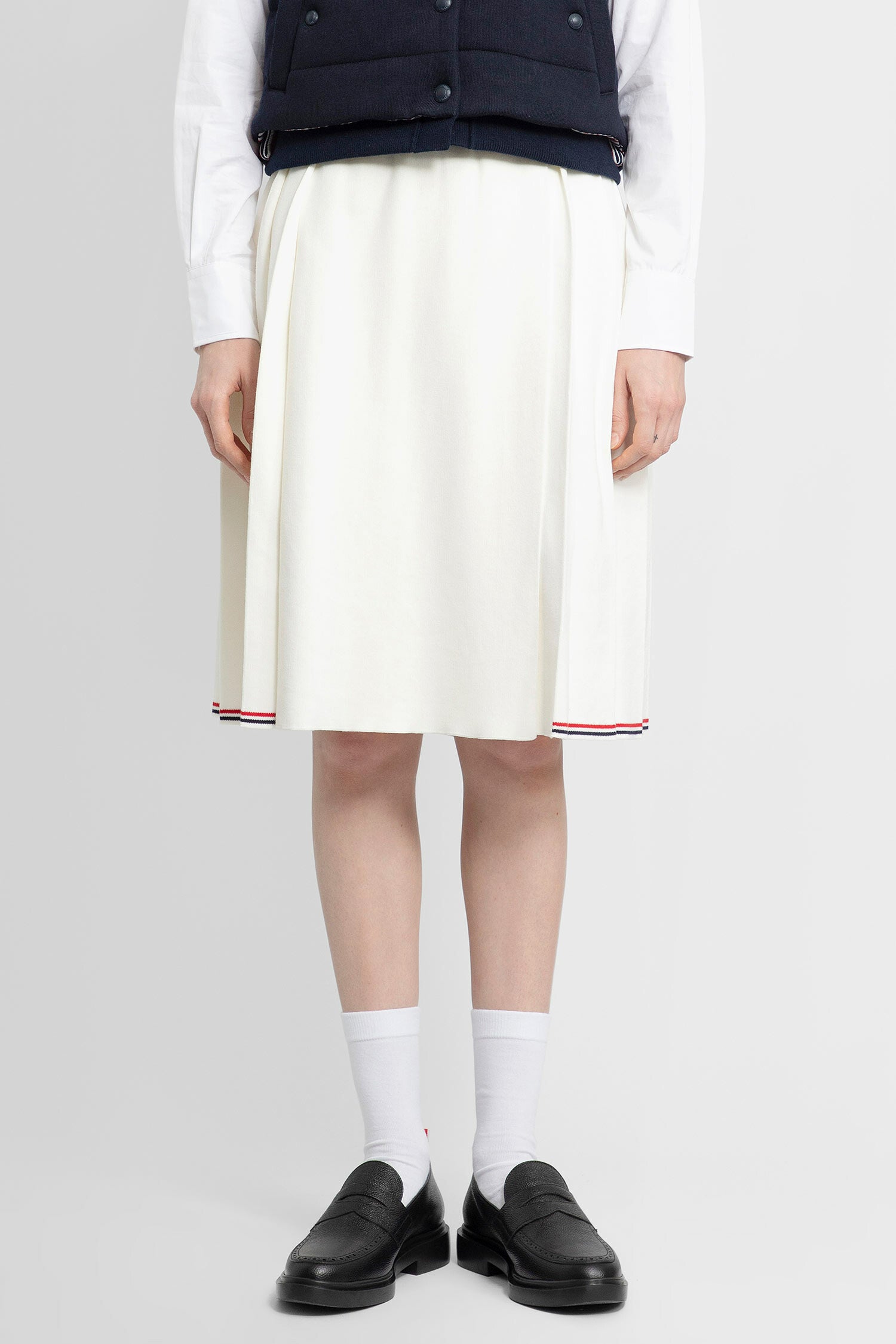 THOM BROWNE WOMAN WHITE SKIRTS