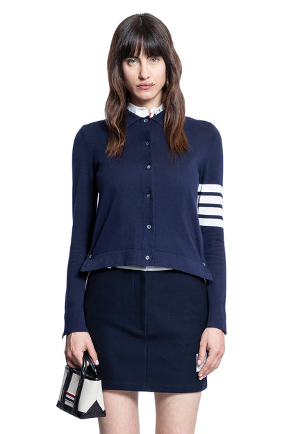 THOM BROWNE WOMAN BLUE KNITWEAR