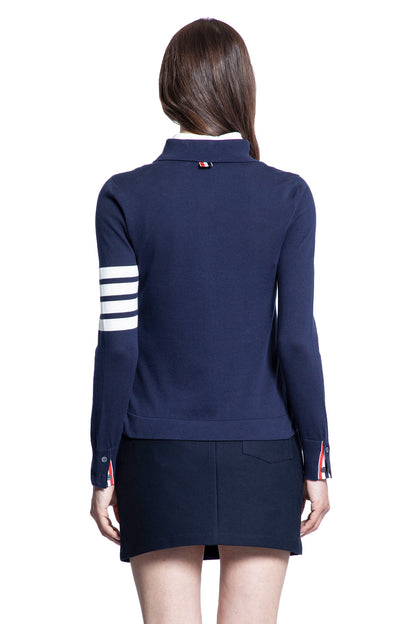 THOM BROWNE WOMAN BLUE KNITWEAR