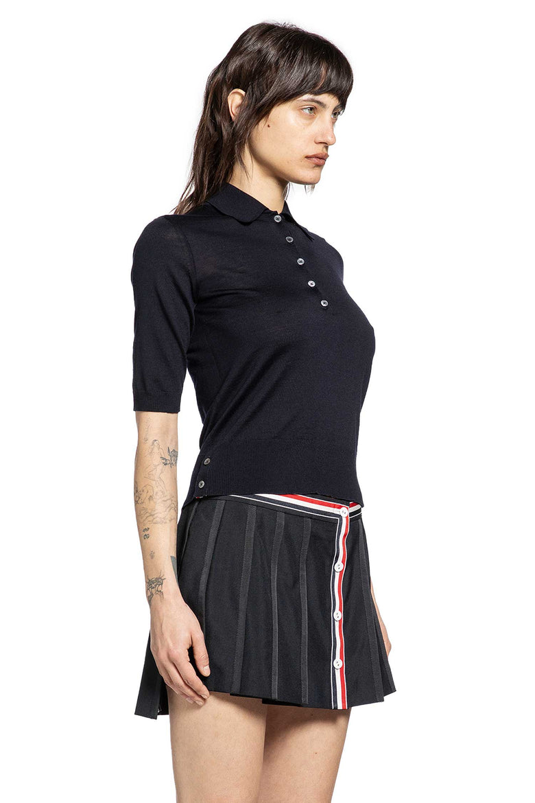 4-Bar Polo in Fine Merino Wool