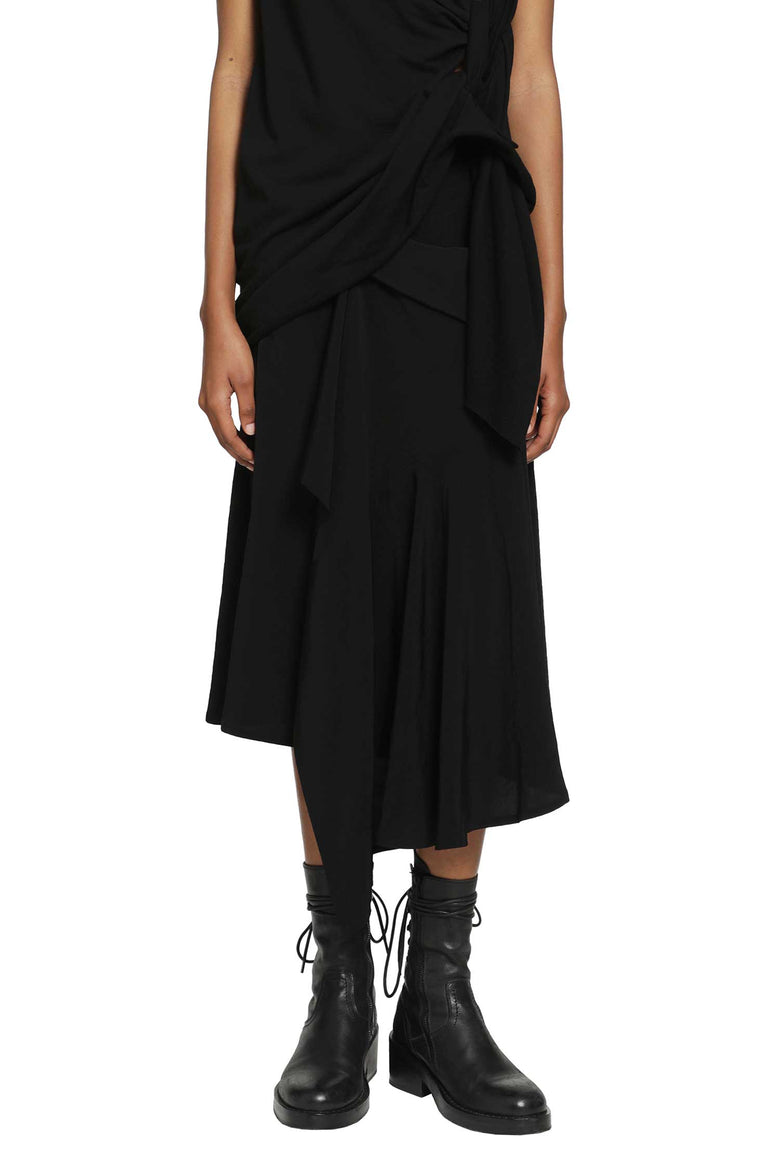 YOHJI YAMAMOTO Flare Wrap Skirt woman