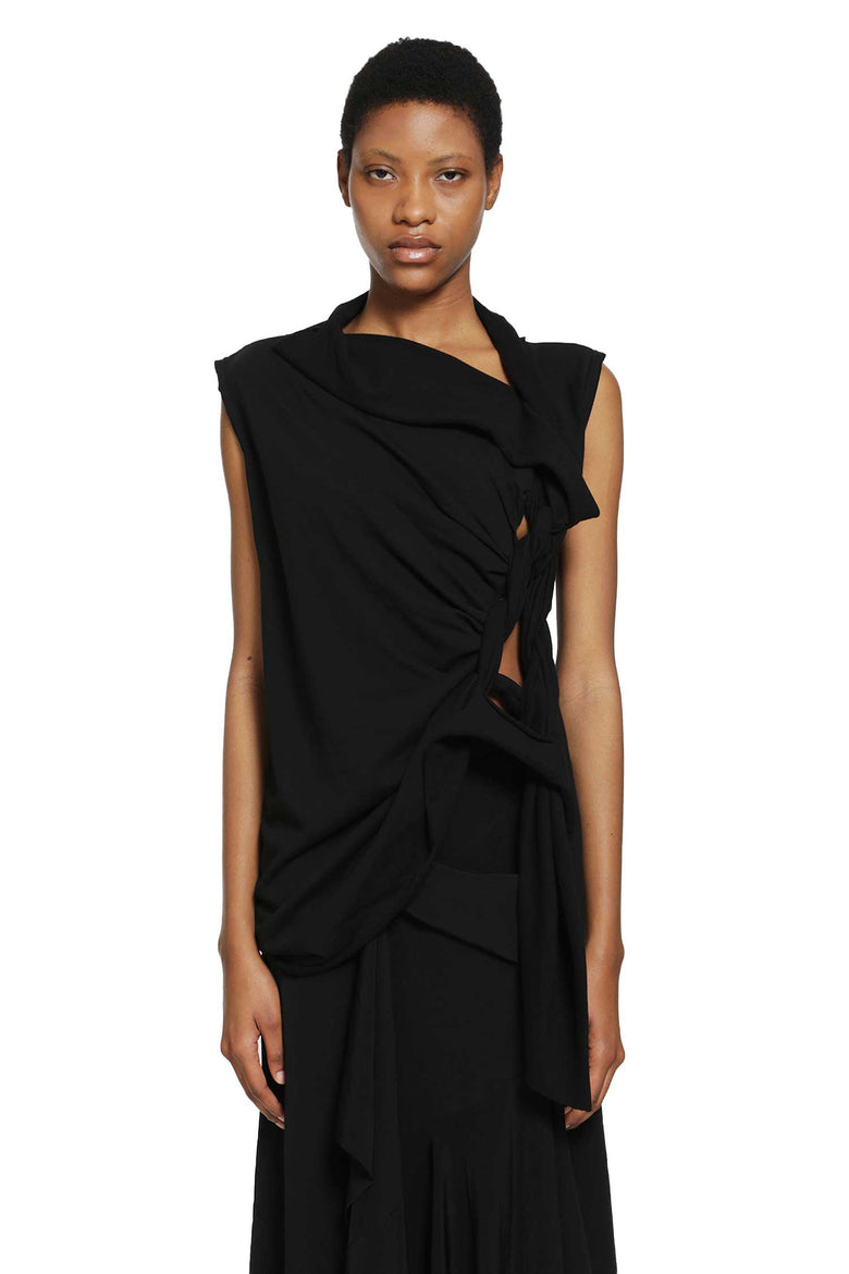 
              YOHJI YAMAMOTO Braided Sleeveless T woman
            