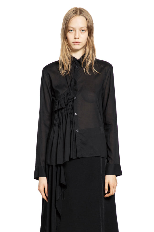 YOHJI YAMAMOTO WOMAN BLACK SHIRTS