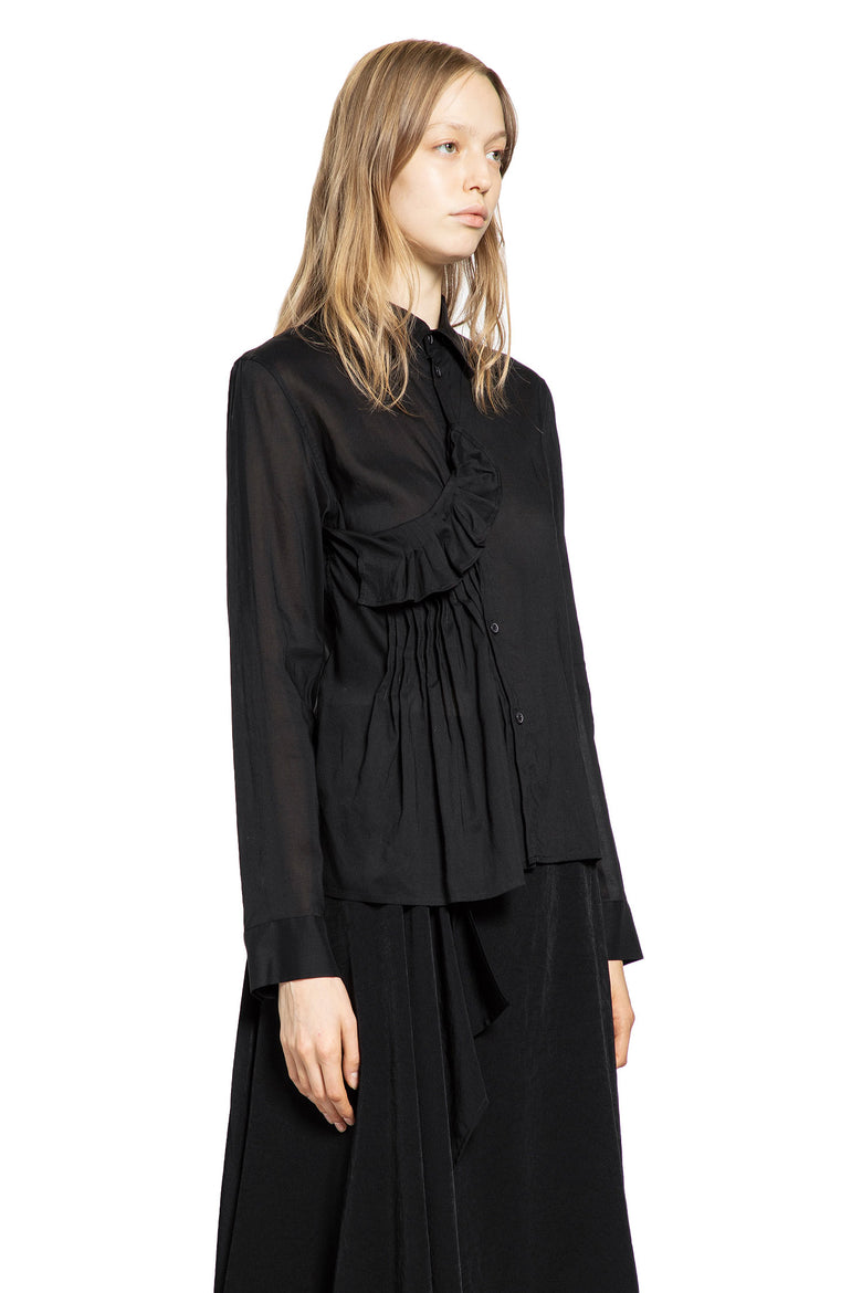 YOHJI YAMAMOTO WOMAN BLACK SHIRTS