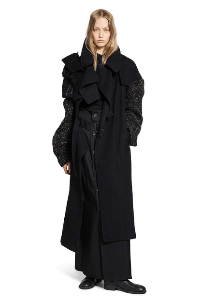 R Double Layered Belted Coat