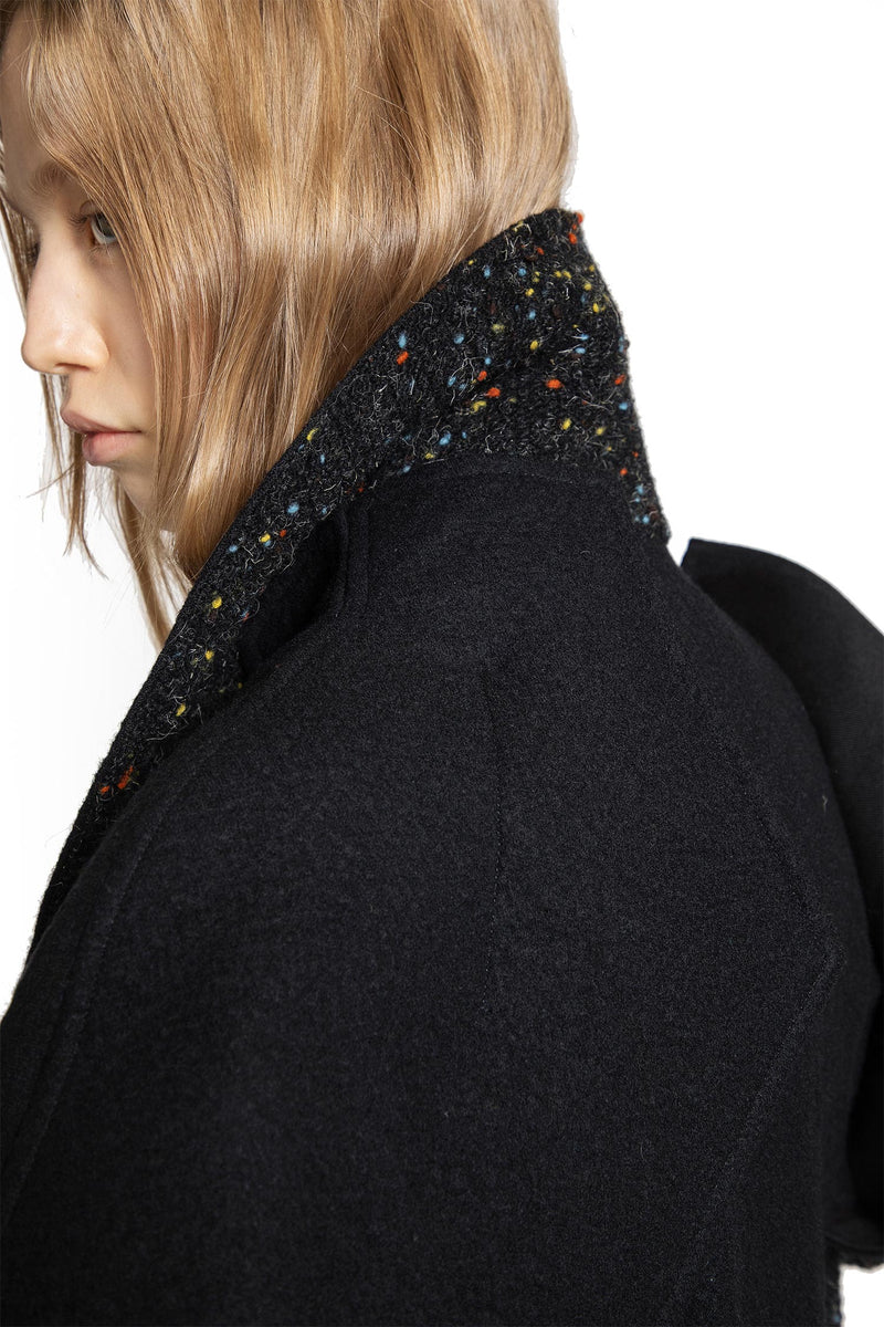 R Double Layered Belted Coat