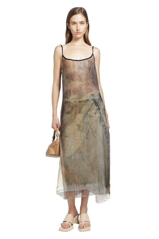 Sheer Slip Midi Dress