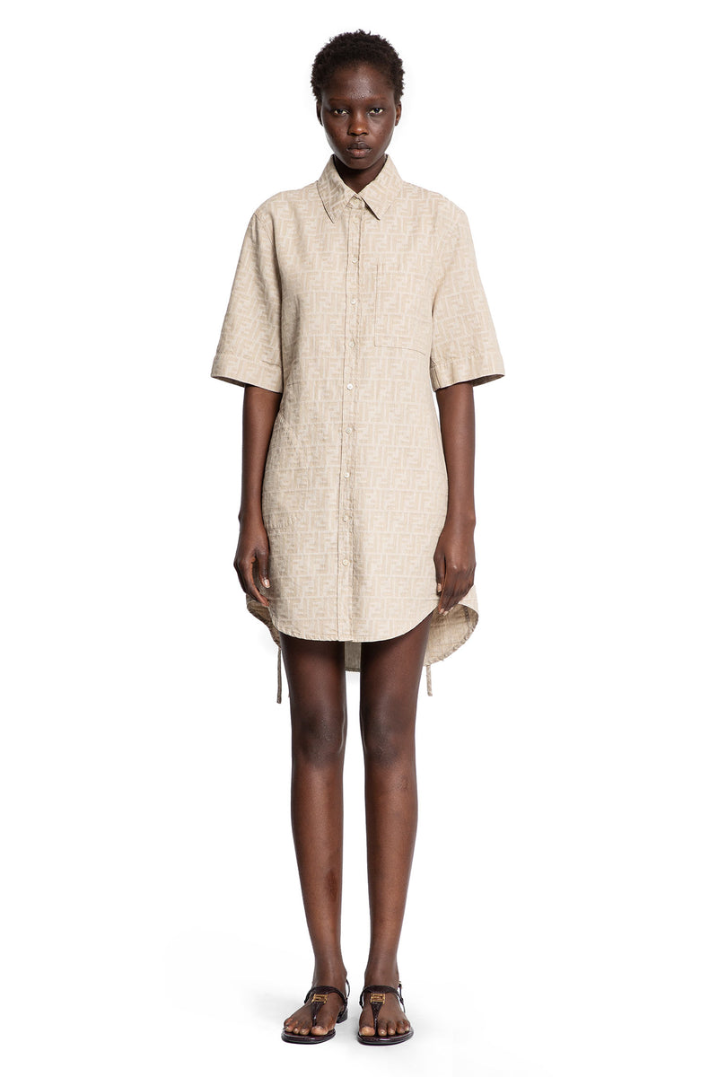 FF Chambray Denim Pocket Shirt Dress - Antonioli.eu