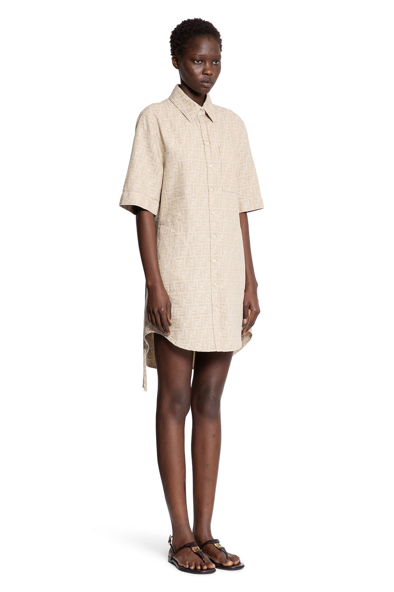 FF Chambray Denim Pocket Shirt Dress - Antonioli.eu