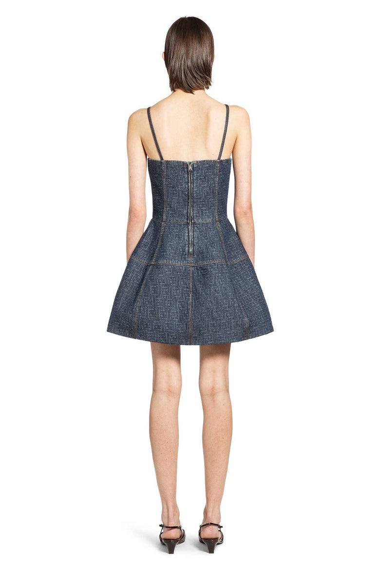 FENDI FF Denim Mini Dress woman