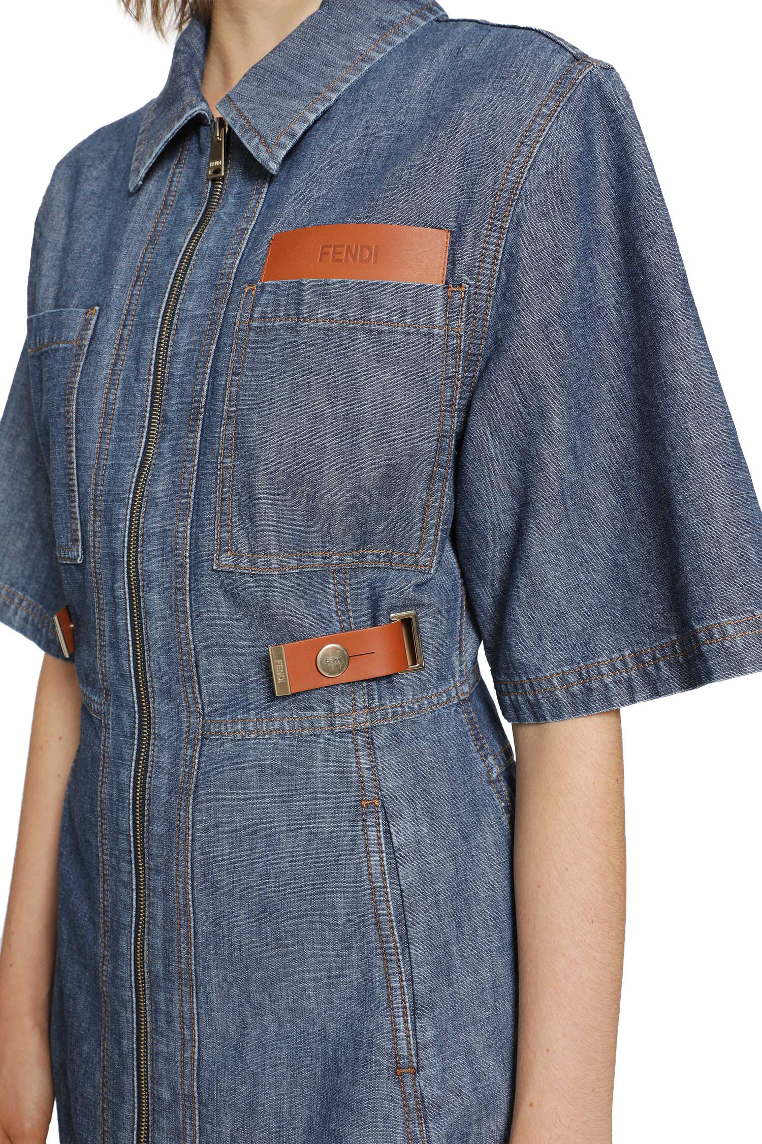 Chambray Denim Shirt Dress