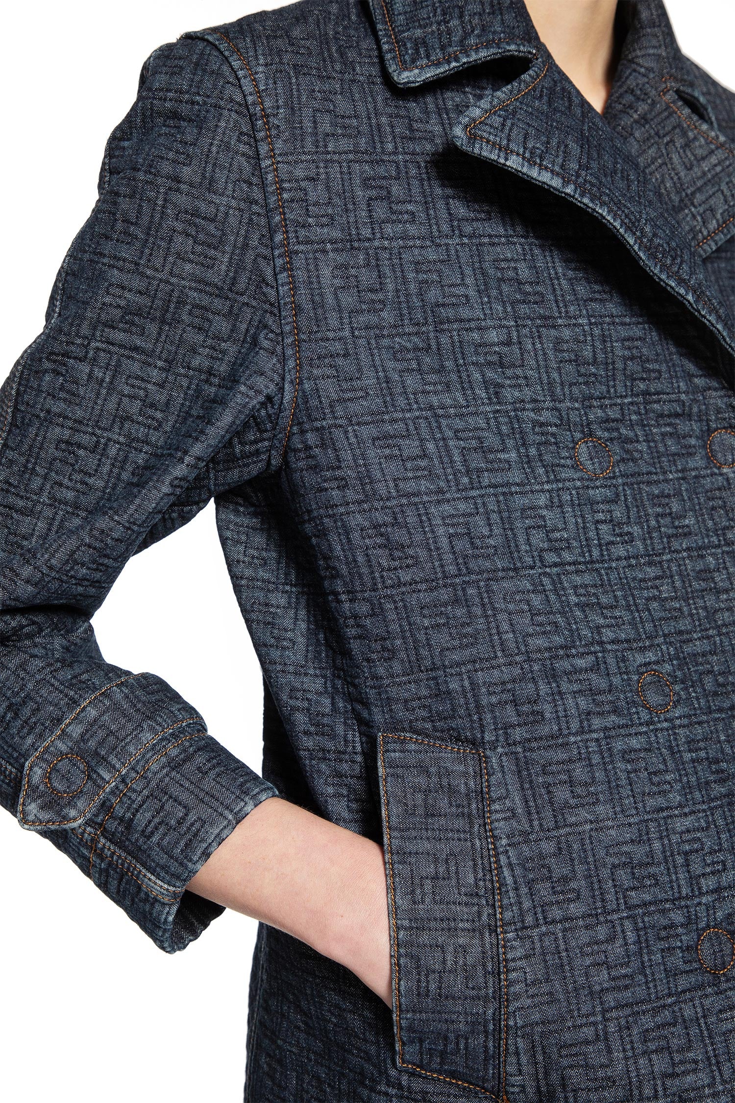 Quilted FF Denim Jacket