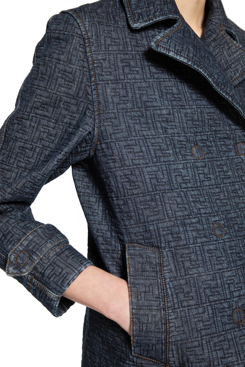 Quilted FF Denim Jacket