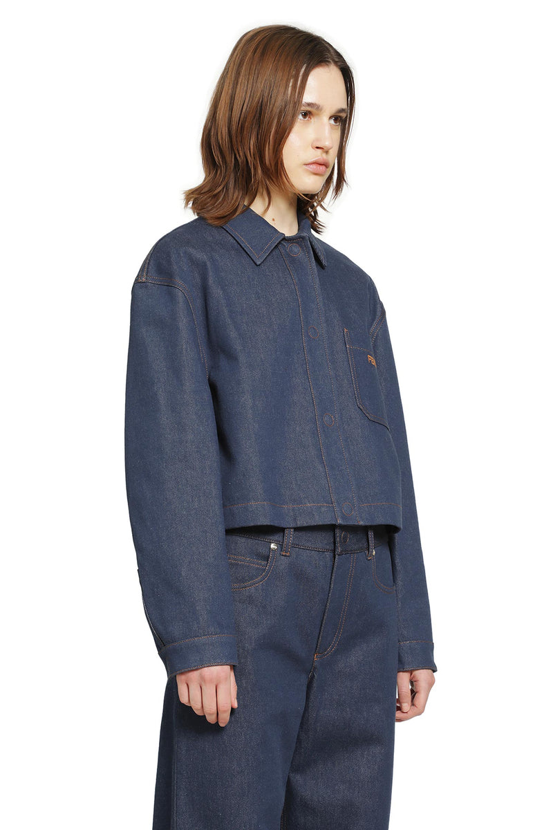 FENDI Cropped Denim Jacket woman