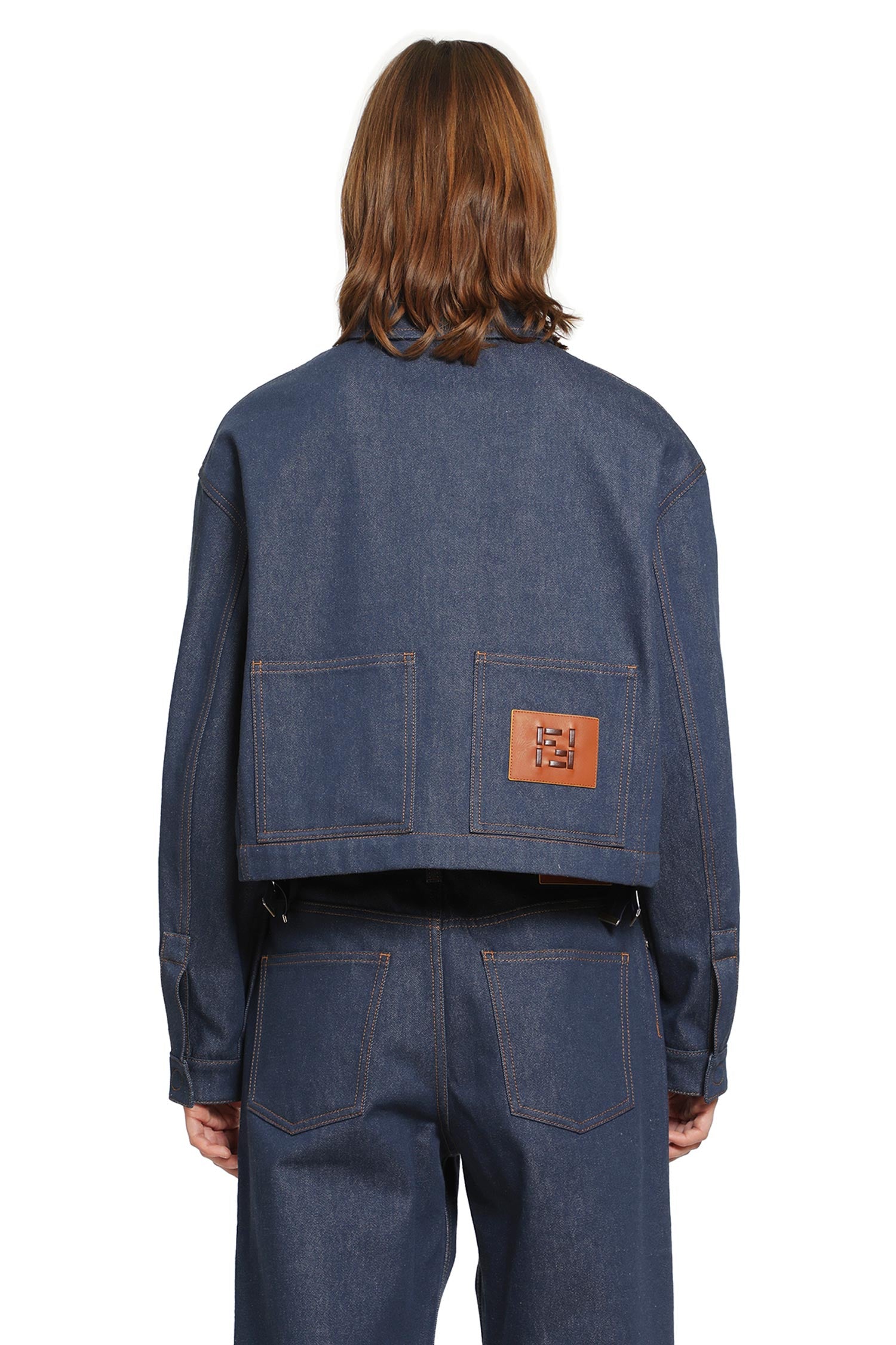 FENDI Cropped Denim Jacket woman