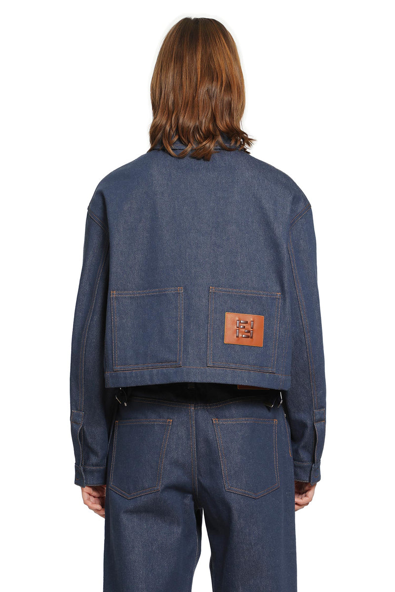 FENDI Cropped Denim Jacket woman