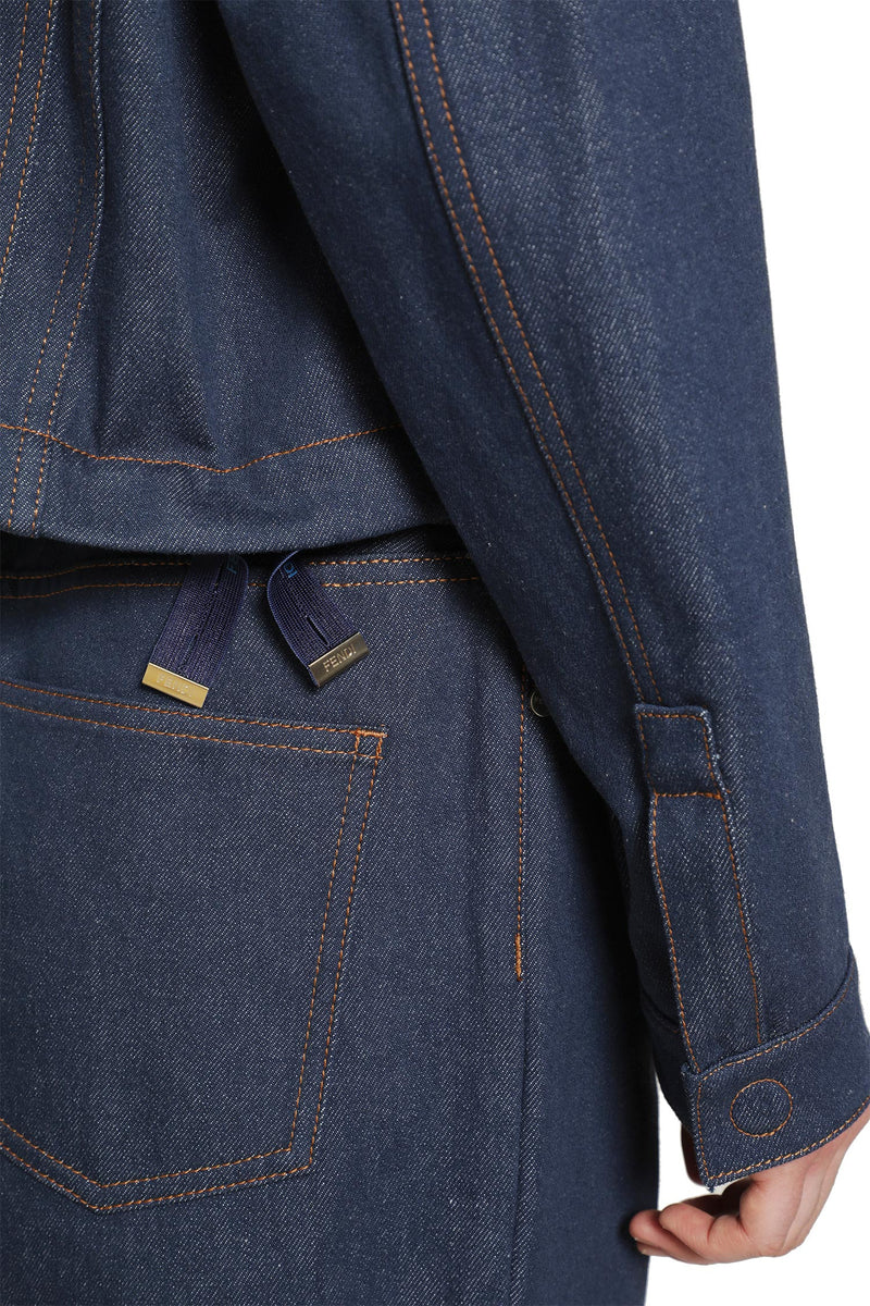 FENDI Cropped Denim Jacket woman