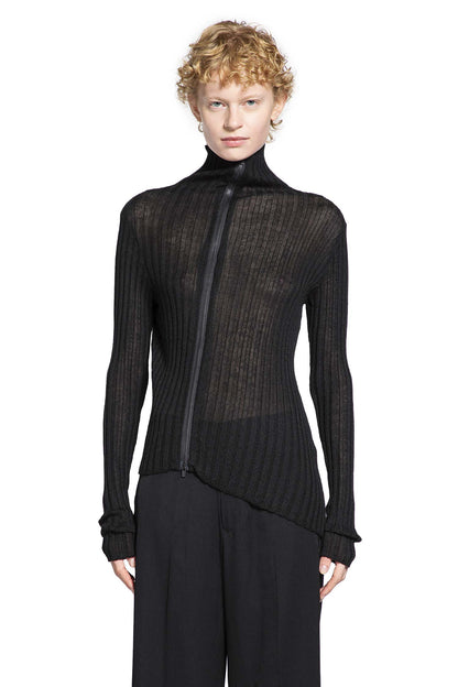 YOHJI YAMAMOTO WOMAN BLACK KNITWEAR