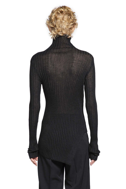 YOHJI YAMAMOTO WOMAN BLACK KNITWEAR