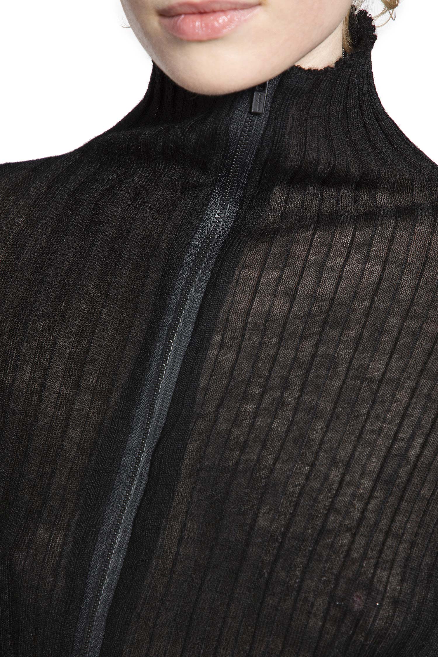 YOHJI YAMAMOTO WOMAN BLACK KNITWEAR