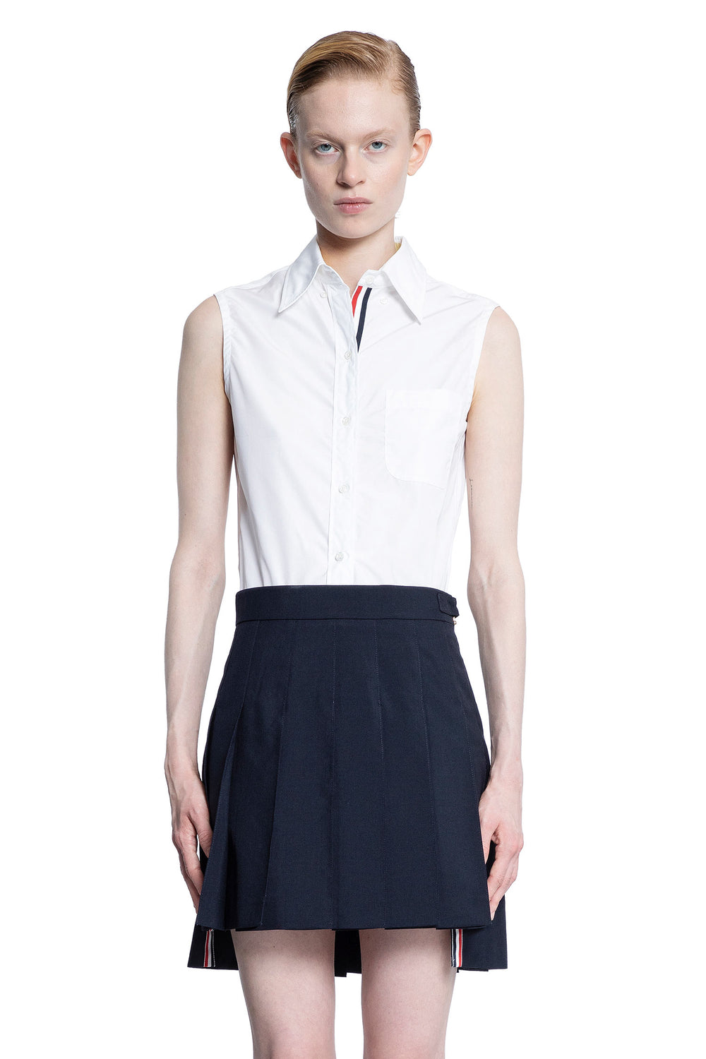 THOM BROWNE WOMAN WHITE SHIRTS