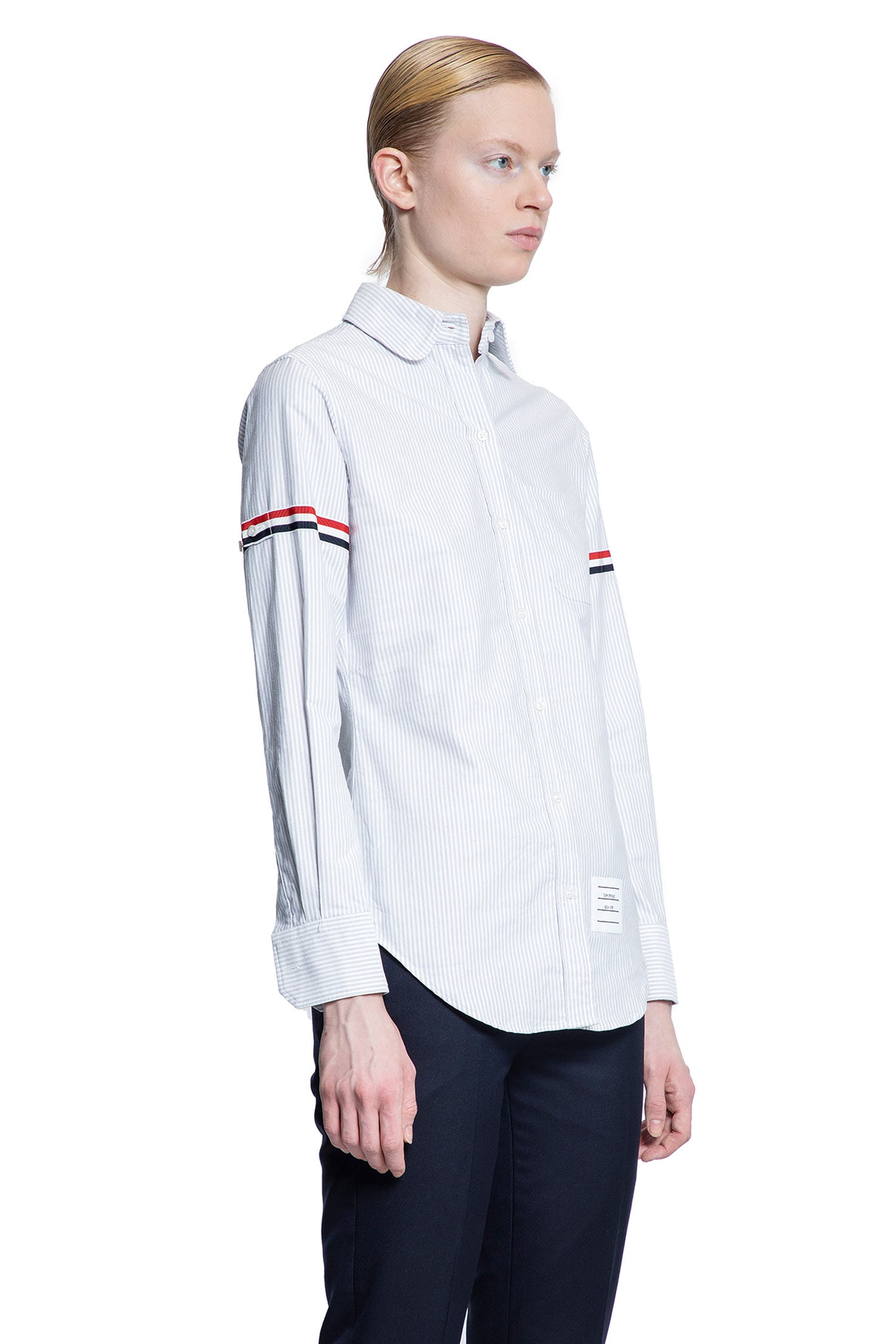 THOM BROWNE WOMAN GREY SHIRTS