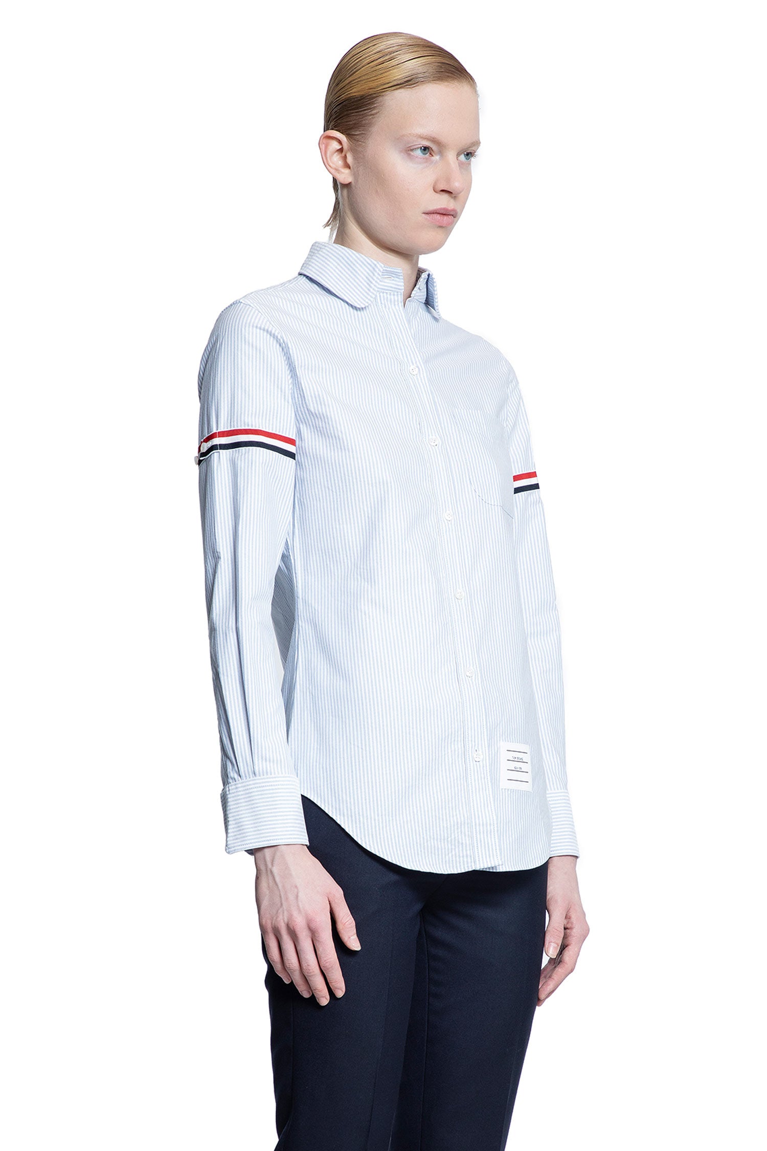 THOM BROWNE WOMAN BLUE SHIRTS