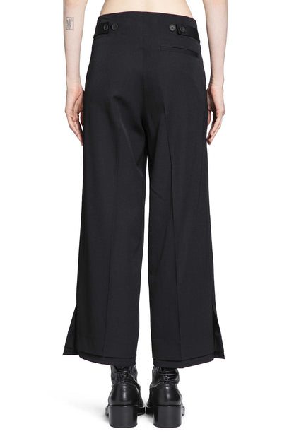 YOHJI YAMAMOTO WOMAN BLACK TROUSERS