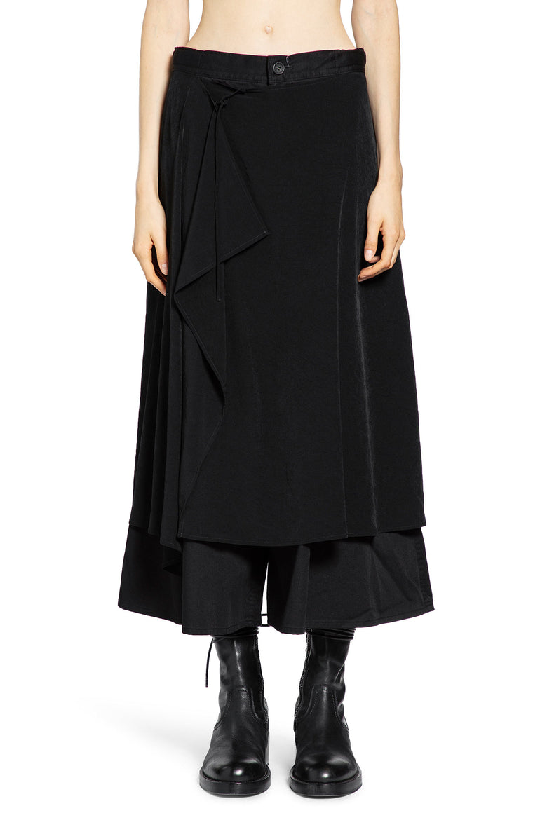 YOHJI YAMAMOTO WOMAN BLACK TROUSERS