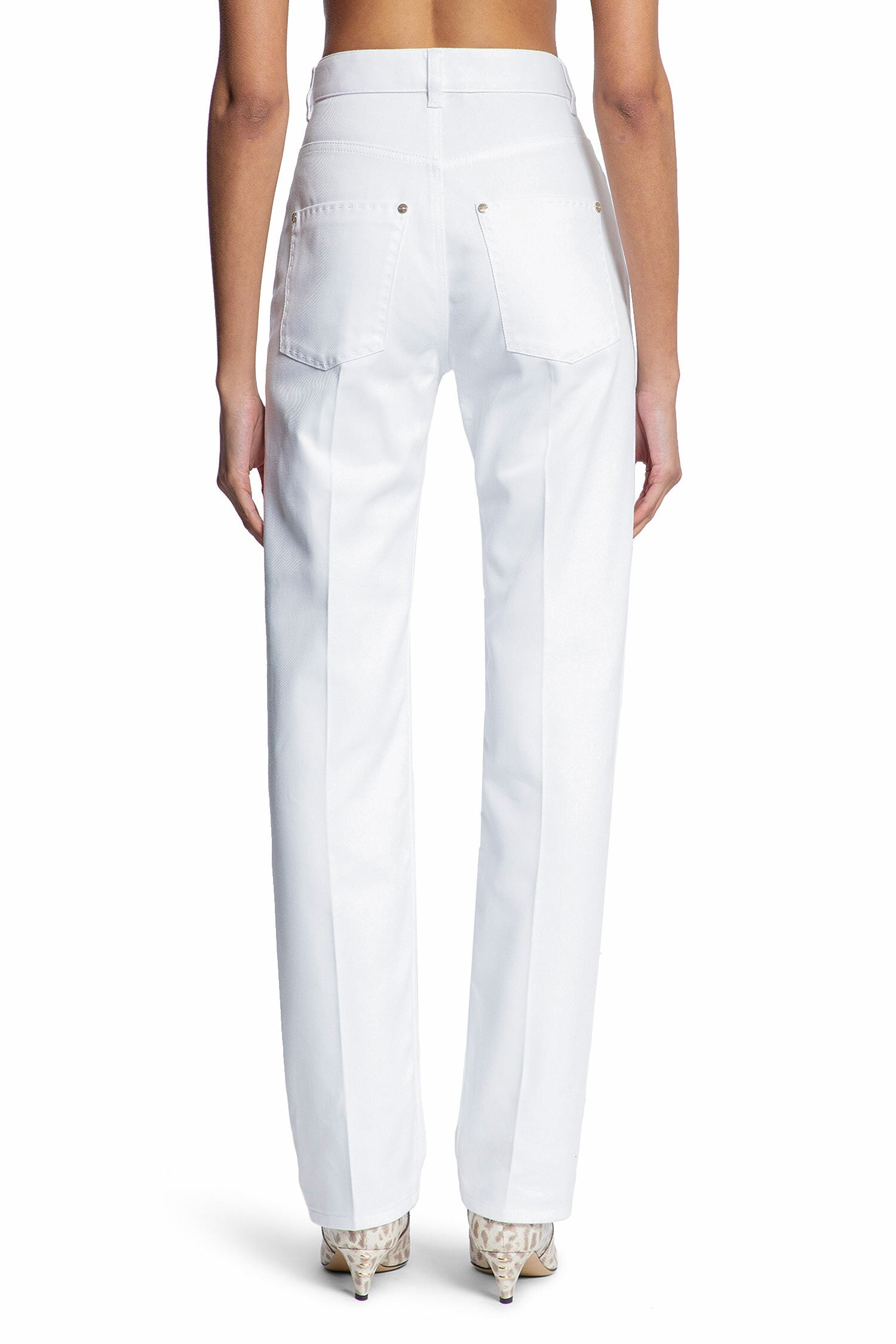 FENDI WOMAN BLUE TROUSERS