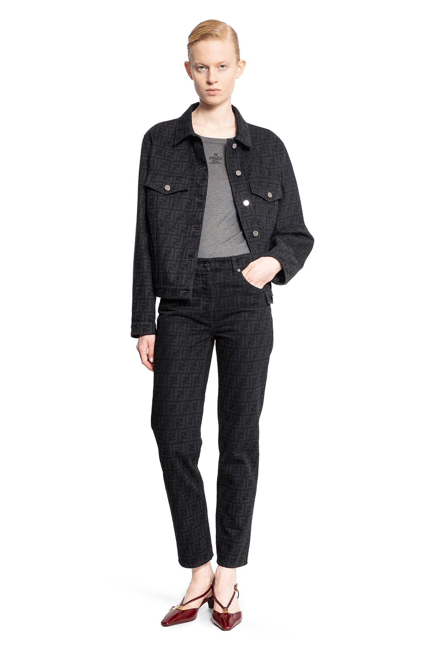 FENDI WOMAN BLACK JEANS