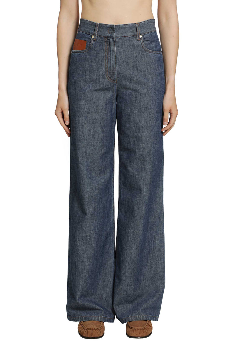 FENDI Chambray Pants woman