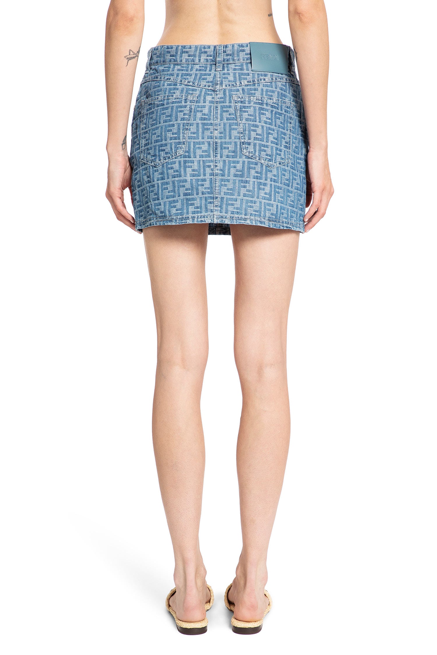 FENDI WOMAN BLUE SKIRTS